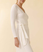 Bamboo Wrap Top Long Sleeves