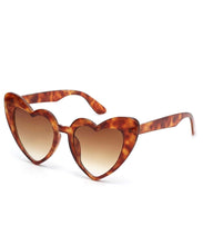 Women Heart Shaped Sunglasses - Various Colors