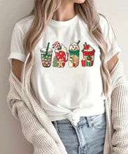 Peppermint Mocha Holiday T-shirt - White Color
