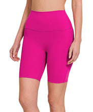Viva Magenta / Hot Pink Contour Fit High Rise Biker Short