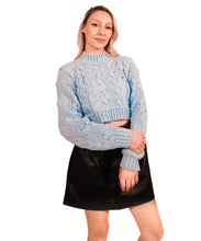 Sky Blue Cozy Knit Chunky Sweater