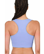 Sky is the Limit / Sky Blue Athletic Racerback Padded Sports Bra