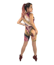 "Ninja Dye" Biker Short Tie Dye Matching Set with Built-In Face Mask