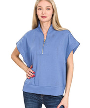 Scuba Top and Short Set Dusty Blue