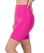 Viva Magenta / Hot Pink Contour Fit High Rise Biker Short