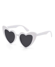 Women Heart Shaped Sunglasses - Various Colors