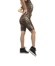 "Leopard Me" Biker Short Set with Matching Face Mask