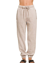 Cafe Latte Balloon Sleeves Sweatshirt and Jogger Set